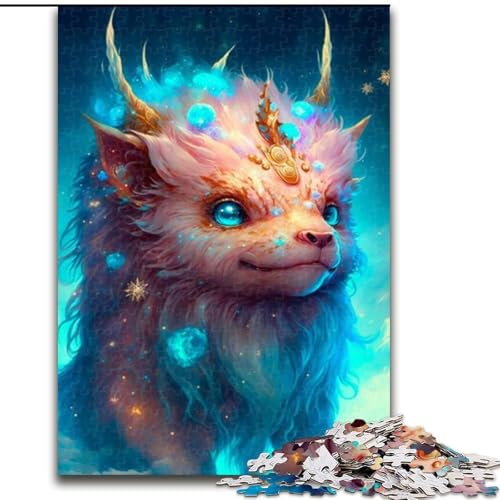 Puzzle für Erwachsene, 1000 süße Drachenbaby-Puzzles aus Holz, Eltern, Partner, Freunde – ab 14 Jahren, 1000 Teile(50x75cm) von XHAXING