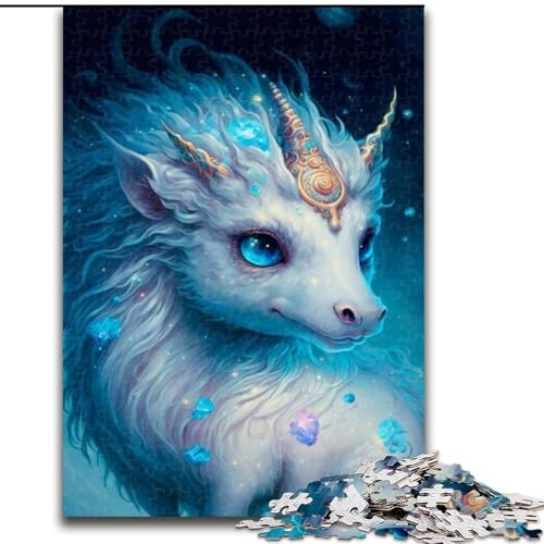 Puzzle für Erwachsene, 1000 süße Drachenbaby-Puzzles aus Holz, Weihnachten, Halloween, Ostern, Neujahr, 1000 Teile(50x75cm) von XHAXING