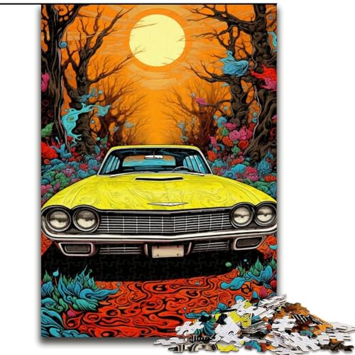 Puzzle für Erwachsene, 1000-teiliges, Cooles, farbenfrohes Sportwagen-Puzzle aus Holz, Denkspiel, interaktives Familienspiel, geeignet für Kinder ab 14 Jahren, 1000 Teile(50x75cm) von XHAXING