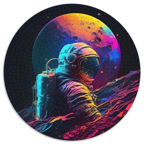 Puzzle für Erwachsene, 1000-teiliges, lebendiges Astronauten-Puzzle für Erwachsene, anspruchsvolles Denkspiel – entspannendes Spielzeug für Teenager (67,5 x 67,5 cm) von XHAXING