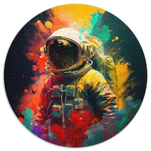 Puzzle für Erwachsene, 1000-teiliges Astronauten-Puzzle für Erwachsene, perfekt für Familienspaß an Weihnachten, Thanksgiving, Geburtstagen und Ostern (Größe 67,5 x 67,5 cm) von XHAXING