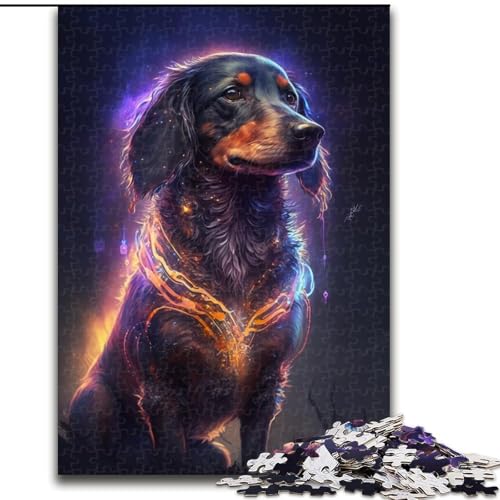 Puzzle für Erwachsene, 1000-teiliges Dackel-Puzzle aus Pappe, anspruchsvolles Denkspiel für Teenager, Spaß für den Familienspieleabend, 1000 Teile(26x38cm) von XHAXING