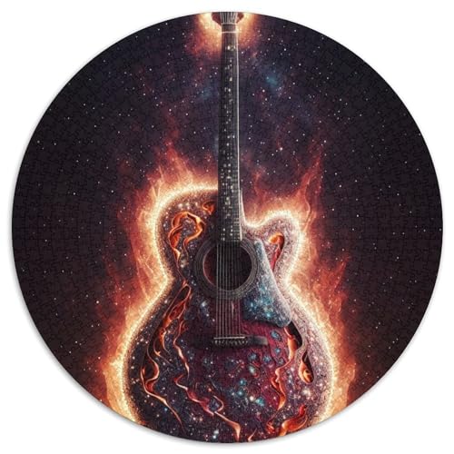 Puzzle für Erwachsene, 1000-teiliges Diamant-Gitarren-Puzzle für Erwachsene, perfekt für Familienspaß an Weihnachten, Thanksgiving, Geburtstagen und Ostern (Größe 67,5 x 67,5 cm) von XHAXING