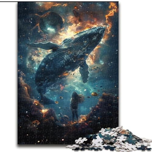 Puzzle für Erwachsene, 1000-teiliges Fantasie-Wal-Puzzle aus Pappe, anspruchsvolles Denkspiel für Teenager, unterhaltsames interaktives Spiel für die ganze Familie, 1000 Teile(26x38cm) von XHAXING