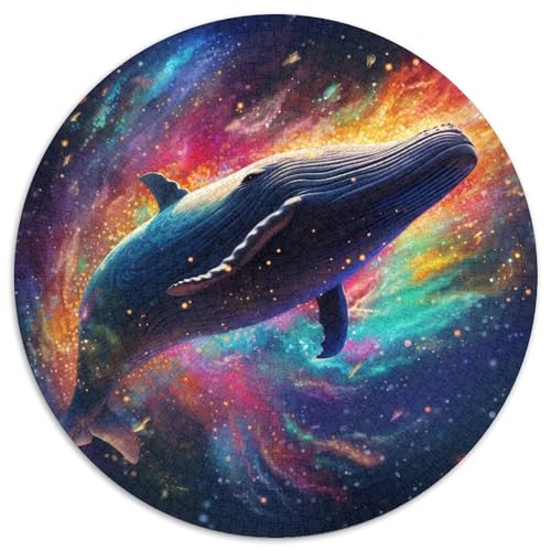 Puzzle für Erwachsene, 1000-teiliges Galaxien-Blauwal-Puzzle, 1000-teiliges Denkspiel für Teenager, (67,5 x 67,5 cm) von XHAXING