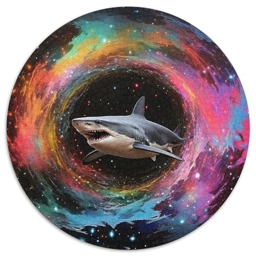 Puzzle für Erwachsene, 1000-teiliges Galaxien-Hai-Puzzle für Erwachsene, anspruchsvolles Denkspiel – entspannendes Spielzeug für Teenager (67,5 x 67,5 cm) von XHAXING