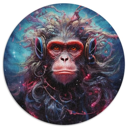 Puzzle für Erwachsene, 1000-teiliges Headset-Gorilla-Puzzle für Erwachsene, anspruchsvolles Denkspiel – entspannendes Spielzeug für Teenager (67,5 x 67,5 cm) von XHAXING