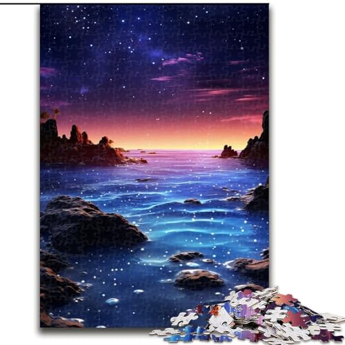 Puzzle für Erwachsene, 1000-teiliges Höllenlandschafts-Puzzle aus Holz, Eltern, Partner, Freunde – ab 14 Jahren, 1000 Teile(50x75cm) von XHAXING