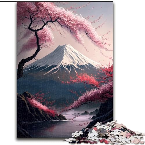 Puzzle für Erwachsene, 1000-teiliges Japanisches Kirschblüten-Puzzle aus Pappe, anspruchsvolles Denkspiel für Teenager, perfekt als Heimdekoration oder Geschenk, 1000 Teile(26x38cm) von XHAXING