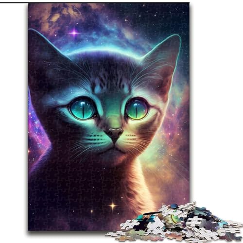 Puzzle für Erwachsene, 1000-teiliges Katzen-Puzzle aus Holz, anspruchsvolles Denkspiel für Teenager, unterhaltsames interaktives Spiel für die ganze Familie, 1000 Teile(50x75cm) von XHAXING