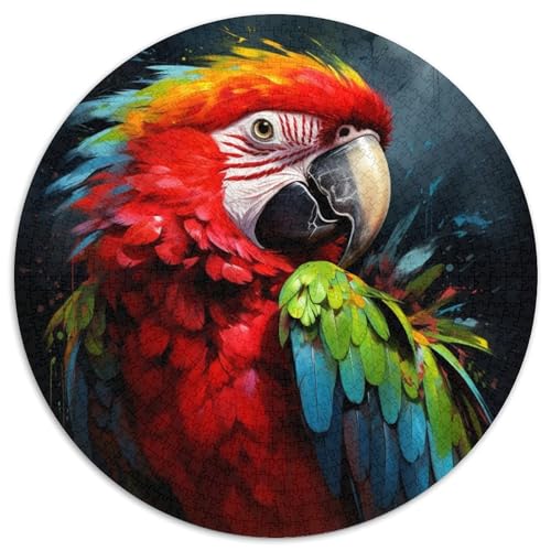 Puzzle für Erwachsene, 1000-teiliges Kunst-Papagei-Puzzle für Erwachsene, perfekt für Familienspaß an Weihnachten, Thanksgiving, Geburtstagen und Ostern (Größe 67,5 x 67,5 cm) von XHAXING