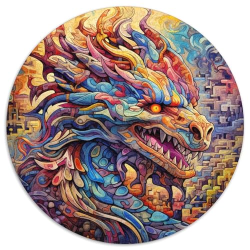 Puzzle für Erwachsene, 1000-teiliges Kunstpuzzle mit fliegenden Drachen für Erwachsene, anspruchsvolles Denkspiel – entspannendes Spielzeug für Teenager (67,5 x 67,5 cm) von XHAXING