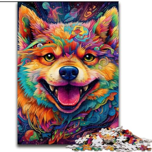 Puzzle für Erwachsene, 1000-teiliges Mutant-Corgi-Puzzle aus Holz, für Teenager und Familienspaß – DIY-Denkspiel-Geschenk, 1000 Teile(50x75cm) von XHAXING