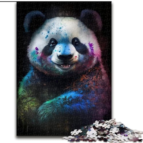Puzzle für Erwachsene, 1000-teiliges Panda-Puzzle aus Holz, anspruchsvolles Denkspiel für Teenager, unterhaltsames interaktives Spiel für die ganze Familie, 1000 Teile(50x75cm) von XHAXING