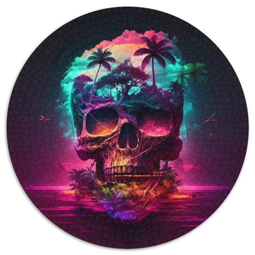 Puzzle für Erwachsene, 1000-teiliges Skull Island-Puzzle für Erwachsene, anspruchsvolles Denkspiel – entspannendes Spielzeug für Teenager (67,5 x 67,5 cm) von XHAXING