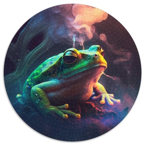 Puzzle für Erwachsene, 1000-teiliges Spiel, runde Papppuzzles, perfekt als Geburtstags-, Weihnachts (Größe 67,5 x 67,5 cm) von XHAXING