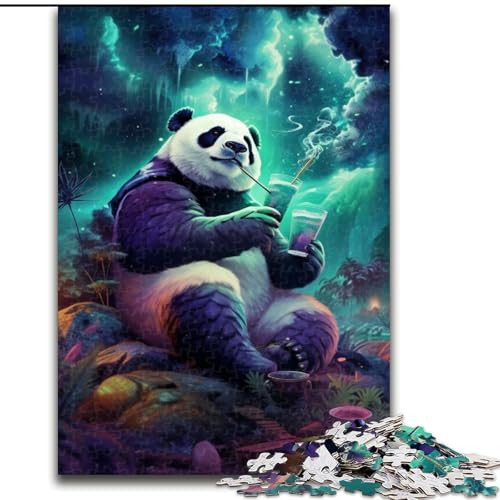 Puzzle für Erwachsene, 1000-teiliges Tier-Panda-Puzzle aus Holz, anspruchsvolles Denkspiel für Teenager, unterhaltsames interaktives Spiel für die ganze Familie, 1000 Teile(50x75cm) von XHAXING