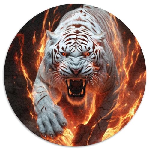 Puzzle für Erwachsene, 1000-teiliges Tiger-Puzzle, 1000-teiliges Denkspiel für Teenager, (67,5 x 67,5 cm) von XHAXING