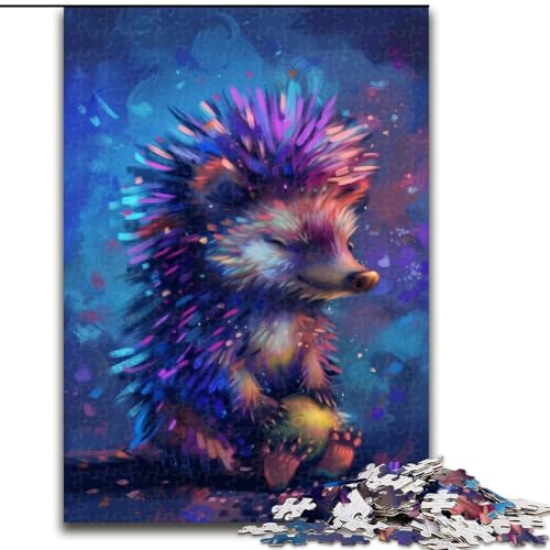 Puzzle für Erwachsene, 1000-teiliges Traum-Igel-Puzzle aus Holz, anspruchsvolles Denkspiel für Teenager, unterhaltsames interaktives Spiel für die ganze Familie, 1000 Teile(50x75cm) von XHAXING
