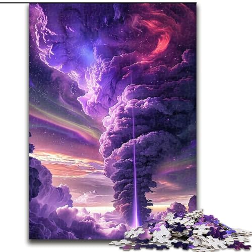 Puzzle für Erwachsene, 1000-teiliges Traumwolken-Puzzle aus Holz, Denkspiel, interaktives Familienspiel, geeignet für Kinder ab 14 Jahren, 1000 Teile(50x75cm) von XHAXING