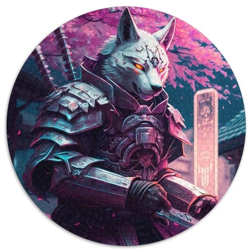 Puzzle für Erwachsene, 1000-teiliges Wolf-Papierpuzzle, interaktives Familienspiel, Bastelgeschenk mit farbenfrohen Kunstwerken (67,5 x 67,5 cm) von XHAXING