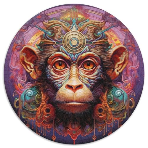 Puzzle für Erwachsene, 1000-teiliges buntes Affenpuzzle für Erwachsene, anspruchsvolles Denkspiel – entspannendes Spielzeug für Teenager (67,5 x 67,5 cm) von XHAXING
