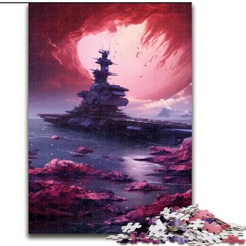 Puzzle für Erwachsene, 1000-teiliges buntes Schiffspuzzle aus Pappe, Denkspiel, interaktives Familienspiel, geeignet für Kinder ab 14 Jahren, 1000 Teile(26x38cm) von XHAXING