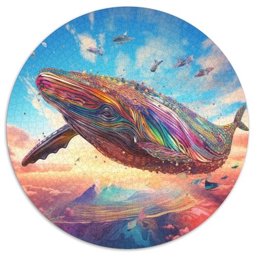 Puzzle für Erwachsene, 1000-teiliges buntes Wal-Puzzle für Erwachsene, anspruchsvolles Denkspiel – entspannendes Spielzeug für Teenager (67,5 x 67,5 cm) von XHAXING