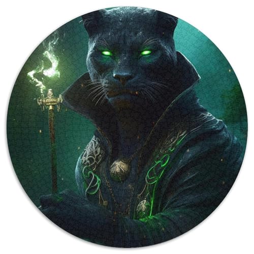 Puzzle für Erwachsene, 1000-teiliges grünes Leoparden-Puzzle für Erwachsene, anspruchsvolles Denkspiel – entspannendes Spielzeug für Teenager (67,5 x 67,5 cm) von XHAXING