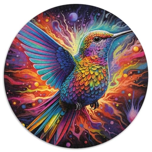 Puzzle für Erwachsene, 1000-teiliges psychedelisches Kolibri-Puzzle für Erwachsene, anspruchsvolles Denkspiel – entspannendes Spielzeug für Teenager (67,5 x 67,5 cm) von XHAXING