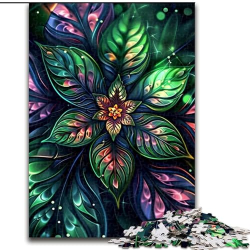 Puzzle für Erwachsene, 1000 wunderschöne Blumen, Puzzle aus Holz, Weihnachten, Halloween, Ostern, Neujahr, 1000 Teile(50x75cm) von XHAXING
