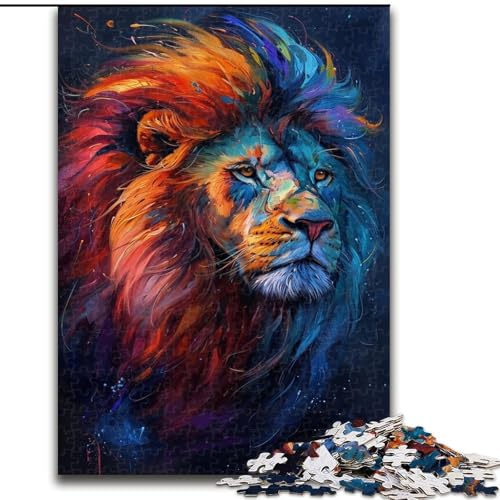 Puzzle für Erwachsene,1000 Teile,Fantasie-Puzzle mit wunderschönem Löwenmotiv,aus Pappe,anspruchsvolles Denkspiel für Teenager,unterhaltsames interaktives Spiel für die ganze Familie,1000 Teile von XHAXING