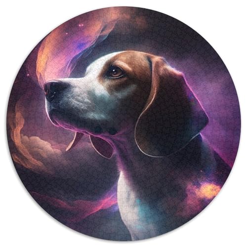 Puzzle für Erwachsene 1000, Beagle-Nebel, 1000-teiliges Puzzle für Erwachsene, Muttertag, Geburtstag, Weihnachten (Größe 67,5 x 67,5 cm) von XHAXING