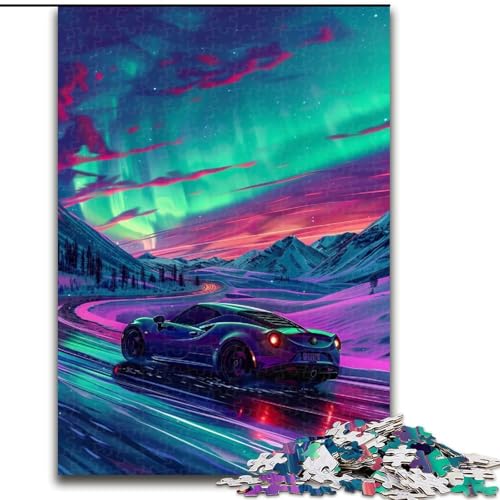 Puzzle für Erwachsene 1000, Cooles Sportwagen-Puzzle aus Holz, anspruchsvolles Denkspiel für Teenager, Spaß für den Familienspieleabend, 1000 Teile(50x75cm) von XHAXING