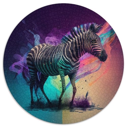 Puzzle für Erwachsene 1000 Teile, Fantasy Zebra, 1000-teiliges Puzzle für Erwachsene, Muttertag, Geburtstag, Weihnachten (Größe 67,5 x 67,5 cm) von XHAXING