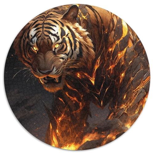 Puzzle für Erwachsene 1000 Tiger 1000-teiliges Puzzle für Erwachsene Muttertag, Geburtstag, Weihnachten (Größe 67,5 x 67,5 cm) von XHAXING