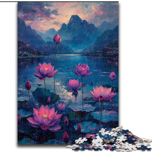 Puzzle für Erwachsene 1000. Die Lotusblüte. Aus Pappe Eltern, Partner, Freunde – ab 14 Jahren. 1000 Teile(26x38cm). von XHAXING
