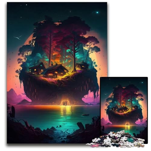 Puzzle mit 1000 Teilen, wunderschöne kleine Insel-Puzzles für Erwachsene, perfekt für Familienspaß, Partyspiele, Geburtstagsparty-Geschenke, 50 x 75 cm Puzzle mit 1000 Teilen, wunderschöne kleine Insel-Puzzles für Erwachsene, perfekt für Familienspaß, Partyspiele, Geburtstagsparty-Geschenke, 50 x 75 cm von XHAXING