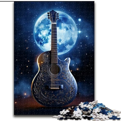 Puzzle mit 1000 Teilen für Erwachsene, Art Star Guitar Puzzle aus Pappe, anspruchsvolles Denkspiel für Teenager, perfekt als Heimdekoration oder Geschenk, 1000 Stück(26x38cm) von XHAXING