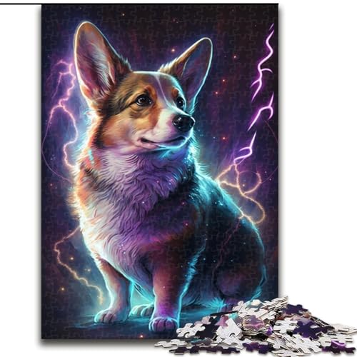 Puzzle mit 1000 Teilen für Erwachsene, Corgi-Puzzle aus Pappe, anspruchsvolles Denkspiel für Teenager, perfekt als Heimdekoration oder Geschenk, 1000 Stück(26x38cm) von XHAXING