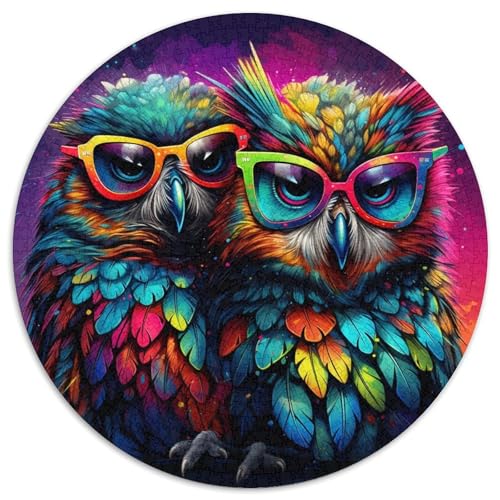 Puzzle mit 1000 Teilen für Erwachsene, Fantasy-Kunst-Eule, anspruchsvolle Puzzles für Teenager und Familienspaß – DIY-Denkspiel als Geschenk (67,5 x 67,5 cm) von XHAXING