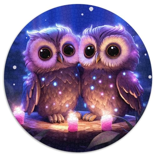 Puzzle mit 1000 Teilen für Erwachsene, Galaxie-Eule, Papierpuzzle, Familienaktivitätsspiel für Teenager, anspruchsvolles Denkspiel (67,5 x 67,5 cm) von XHAXING