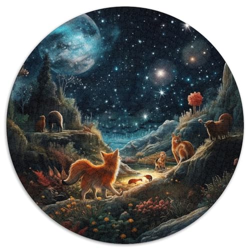 Puzzle mit 1000 Teilen für Erwachsene, Galaxy Fox, Papppuzzle, anspruchsvolles Denkspiel für Teenager, Spaß für den Spieleabend mit der Familie (67,5 x 67,5 cm) von XHAXING