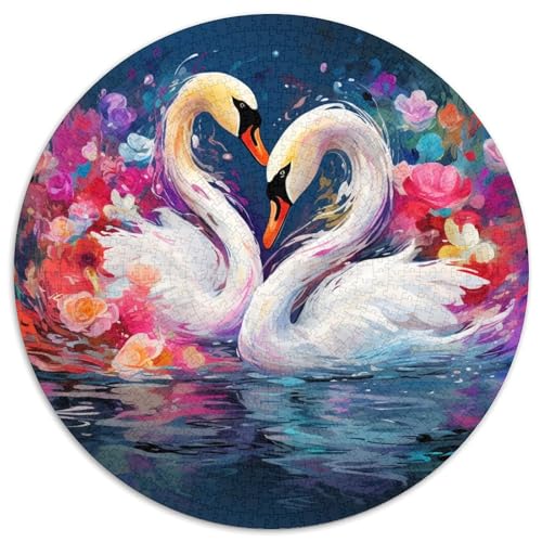 Puzzle mit 1000 Teilen für Erwachsene, Kunst, Tiere, Flamingos, Papierpuzzle, Familienaktivitätsspiel für Teenager, anspruchsvolles Denkspiel (67,5 x 67,5 cm) von XHAXING
