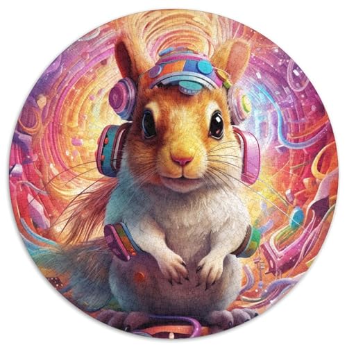 Puzzle mit 1000 Teilen für Erwachsene, Kunst, süßes Eichhörnchen, Papierpuzzle, Familienaktivitätsspiel für Teenager, anspruchsvolles Denkspiel (67,5 x 67,5 cm) von XHAXING