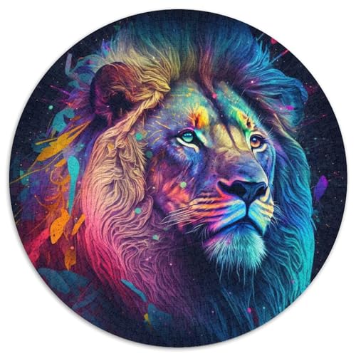 Puzzle mit 1000 Teilen für Erwachsene, Löwen-Malerei, Papierpuzzle, Familienaktivitätsspiel für Teenager, anspruchsvolles Denkspiel (67,5 x 67,5 cm) von XHAXING