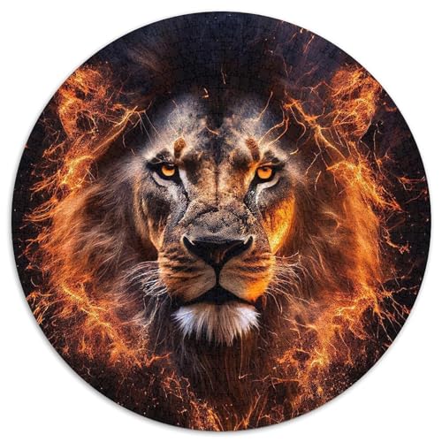 Puzzle mit 1000 Teilen für Erwachsene, Löwen-Papierpuzzle, Familienaktivitätsspiel für Teenager, anspruchsvolles Denkspiel (67,5 x 67,5 cm) von XHAXING
