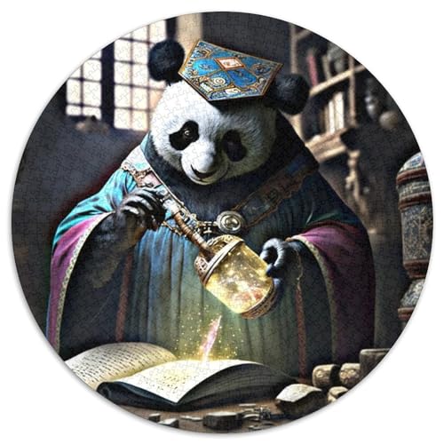 Puzzle mit 1000 Teilen für Erwachsene, Magic Panda, 1000-teiliges Puzzle für Erwachsene, DIY-Kunstdekor, (Größe 67,5 x 67,5 cm) von XHAXING