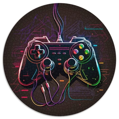 Puzzle mit 1000 Teilen für Erwachsene, Neon-Spiel, Papierpuzzle, anspruchsvolles DIY-Denkspiel, perfektes Familienspiel oder dekoratives Geschenk (67,5 x 67,5 cm) von XHAXING