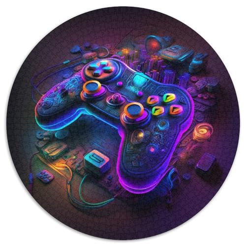 Puzzle mit 1000 Teilen für Erwachsene, Neon-Spiel, Papppuzzle, anspruchsvolle DIY-Kunst für Enthusiasten, Entspannung (67,5 x 67,5 cm) von XHAXING